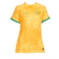 Camiseta Australia Primera Equipación Replica Mundial 2022 para mujer mangas cortas